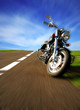 Motorcycle on the road
