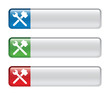 web navigation, web buttons, vector illustration