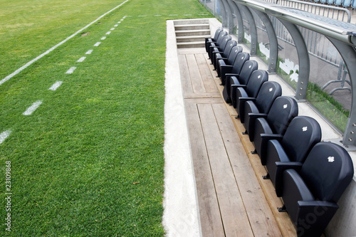 Photo: banc de touche banc de touche