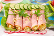 rolled ham stuffed with salad rolled ham stuffed with salad