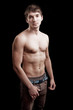 Shirtless man with fit sexy body