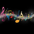 Colorful Music Notes