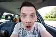 Foto: an amazed car driver an amazed car driver