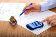 New house design. Real estate concept.