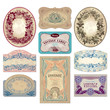 vintage labels set (vector)