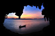 Sunset at Ao Luk south of Thailand Sunset at Ao Luk south of Thailand