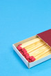 Boxed Matches on Blue