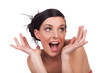 Young woman expression - surprised Young woman expression - surprised