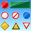 Photo en ligne au meilleur prix Blank road signs vector collection.