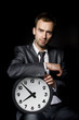 Foto: businessman with clock businessman with clock