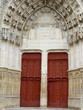 Entrée de la Collégiale Saint-Martin, Clamecy, France