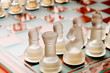 Set of chess figures on the board Set of chess figures on the board