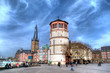 düsseldorf, altstadt, architektur, schlossturm