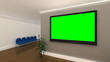 Green Screen Background Interior Office