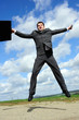 jumping business-man