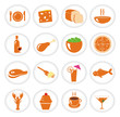 Photo en ligne au meilleur prix Food and meal icons vector collection