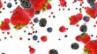 Berries falling