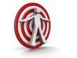 Target and inspiration concept isolated