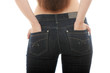 Young caucasian woman body in jeans Young caucasian woman body in jeans