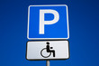 Dark blue precautionary sign with the text Dark blue precautionary sign with the text
