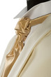 withe suit and gold tie withe suit and gold tie