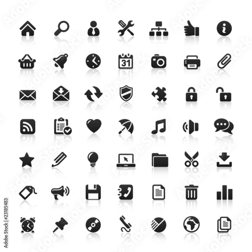 Black Website Icons Black Website Icons