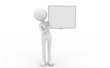 Blank white board