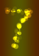 Number with glowing lights Number with glowing lights