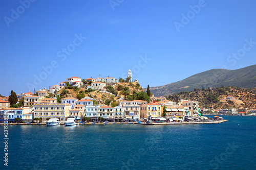 Foto: View on Poros and Galatos, Greece View on Poros and Galatos, Greece