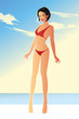 girl on the beach