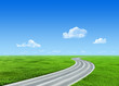 Very detailed 7000px road over grass field - nature collection Very detailed 7000px road over grass field - nature collection