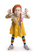 Fun little girl grimacing. Fun little girl grimacing.