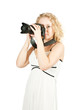 Young female photographer