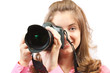 girl with photocamera