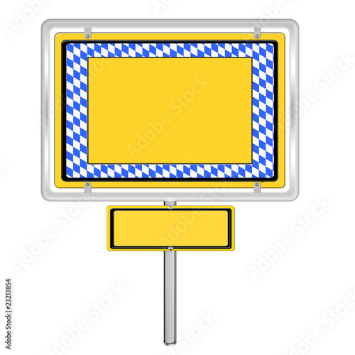 Illustration: Verkehrsschild Bayern Verkehrsschild Bayern