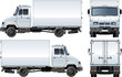Vector delivery / cargo truck