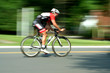 A Blurred motion bicycle race