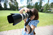 girl with camera