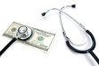 Money and stethoscope