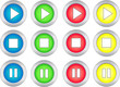 Set of buttons