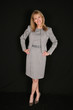 full length of pretty businesswoman