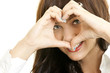 a young woman in love