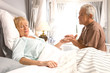 Man and his ill wife