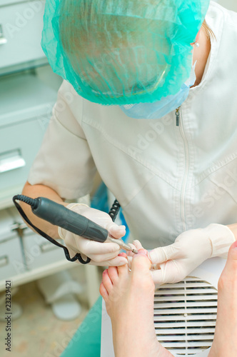 Photo: Pedicure in process Pedicure in process