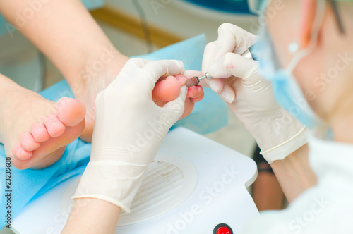 Photo: Pedicure in process Pedicure in process