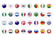 Vector: Flag Buttons (football soccer world cup global south africa) Flag Buttons (football soccer world cup global south africa)