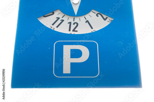 Foto: Parkscheibe Parkscheibe