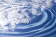 water ripples and cloudy sky