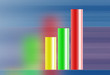 Stock charts computer diagram