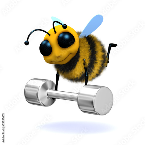 Illustration: 3d Bee does the physically impossible 3d Bee does the physically impossible